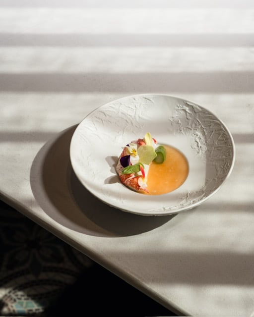 Gerecht van restaurant A'muze22