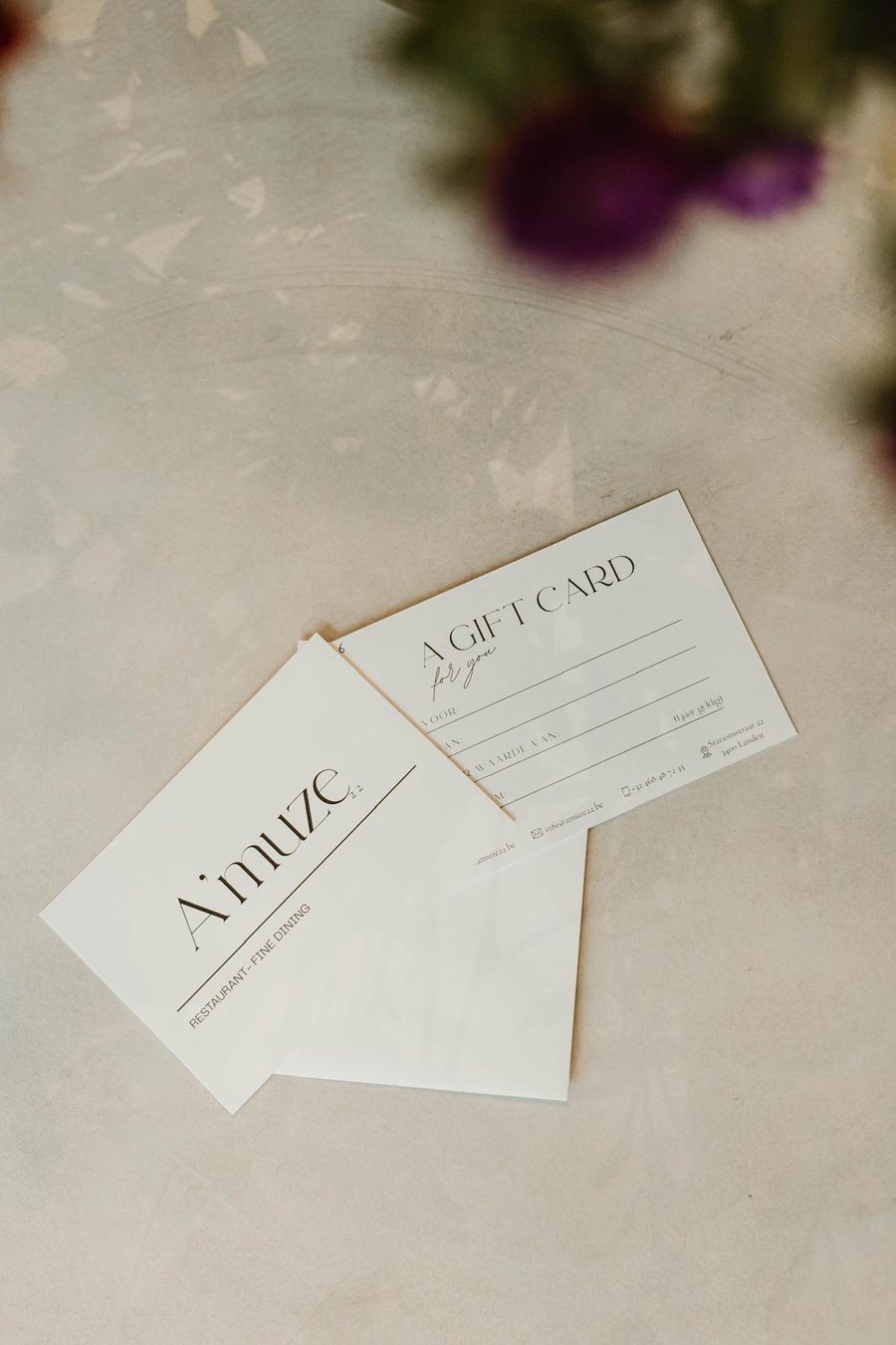 Cadeaubon van restaurant A'muze22 in Landen