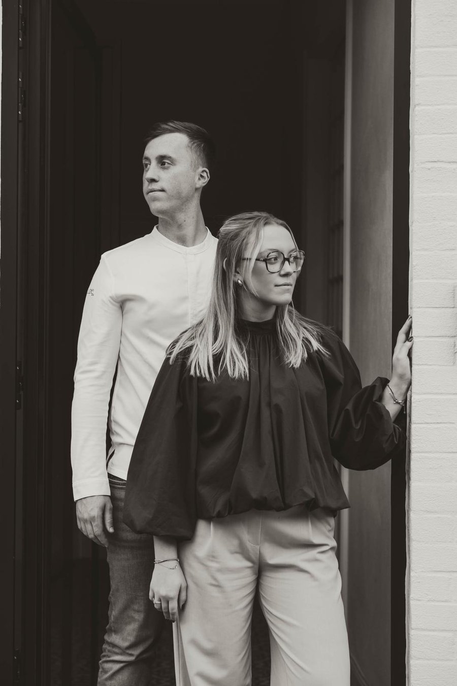 Wout en Maartje voor hun restaurant A'muze22